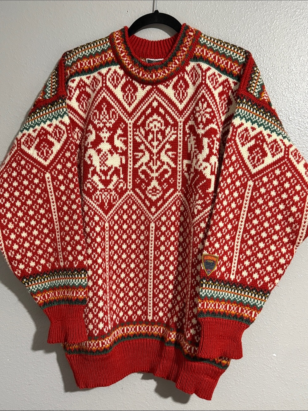 Vintage Dale of Norway wool sweater 1994 Lillehammer Olympics